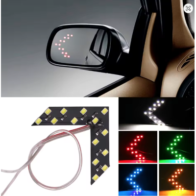 Set 2 Indicatoare semnalizare oglinda tip sageata LED Galben 12V tuning auto