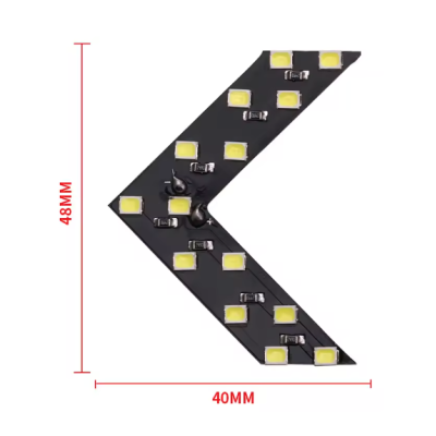 Set 2 Indicatoare semnalizare oglinda tip sageata LED Galben 12V tuning auto