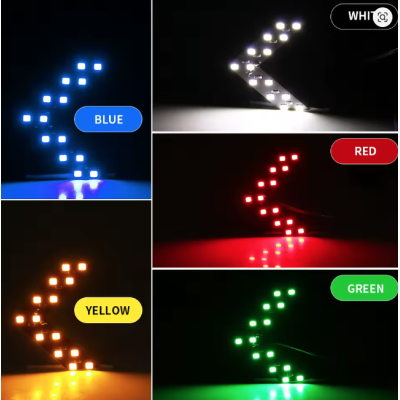 Set 2 Indicatoare semnalizare oglinda tip sageata LED Galben 12V tuning auto