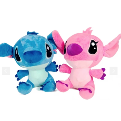 Set 2 Jucarii de Plus Stitch si Angel de 20 cm