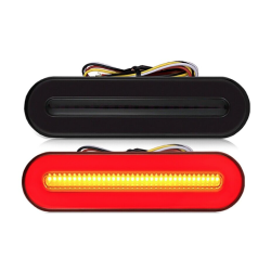 Set 2 Lampi 12 cm auto spate LED 12/24V stop frana semnal dinamic 12 cm