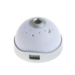 Set 2 Lampi de veghe cu ceas si proiectie