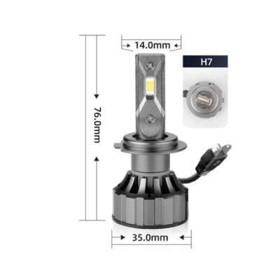 Set 2 Lampi H7 LED V20 30000 Canbus putere 120W temperatura 6000K lumina alba 12000lm / set