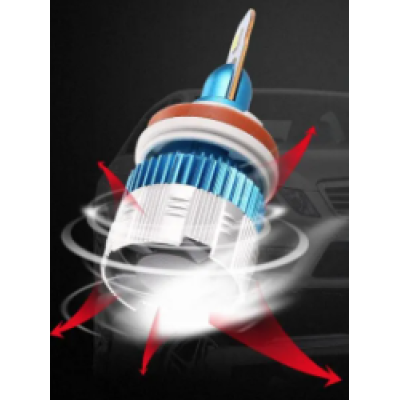 Set 2 lampi LED AUTO MI2 H11/H8 putere 50W temperatura 6000K