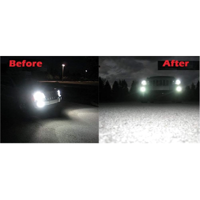 Set 2 Lampi LED C6 H4 Lumina ALBA 6500K 72W/set  cu 2 faze