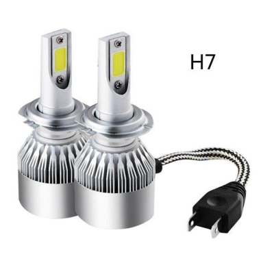 Set 2 Lampi LED C6 H7  temperatura 6500K putere 36W lumina alba 3800LM