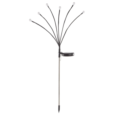 Set 2 Lampi LED decorative de gradina cu 6 bulbi incarcare solara si senzor de miscare cu lumina multicolora