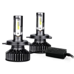 Set 2 Lampi LED V80 H4 auto canbus cu doua faze putere 200W temperatura 6000K