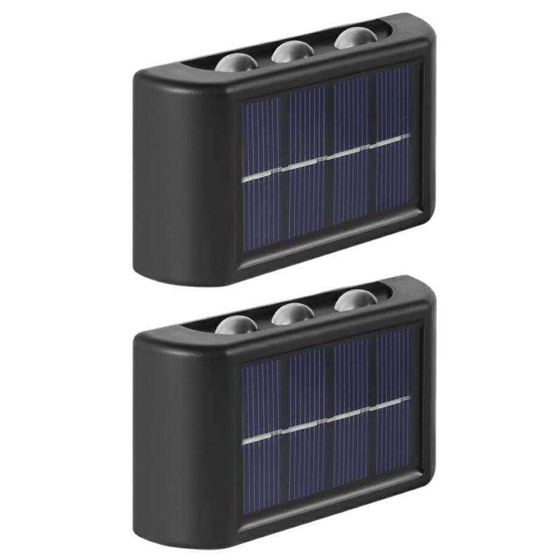 Set 2 Lampi Solare de Perete cu 3 led Iluminare Sus Jos