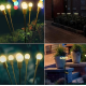 Set 2 Lampi solare LED Alb Cald cu 6 bulbi decoratiune gradina licurici