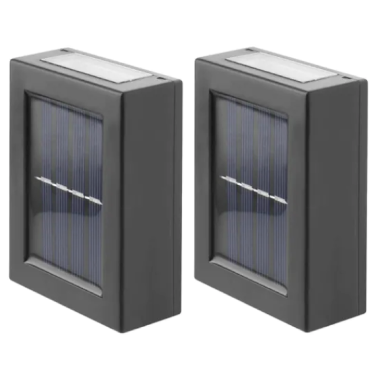 Set 2 lampi solare pentru perete exterior YD-3