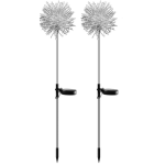 Set 2 Lampi solare sub forma de Papadie alb cald