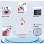 Set 2 lampi solare tip BEC pentru curte terasa camping Solar Charged UFO