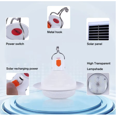 Set 2 lampi solare tip BEC pentru curte terasa camping Solar Charged UFO