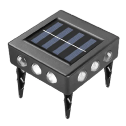 Set 2 lampi solare YD2309 de perete cu 12 LED 