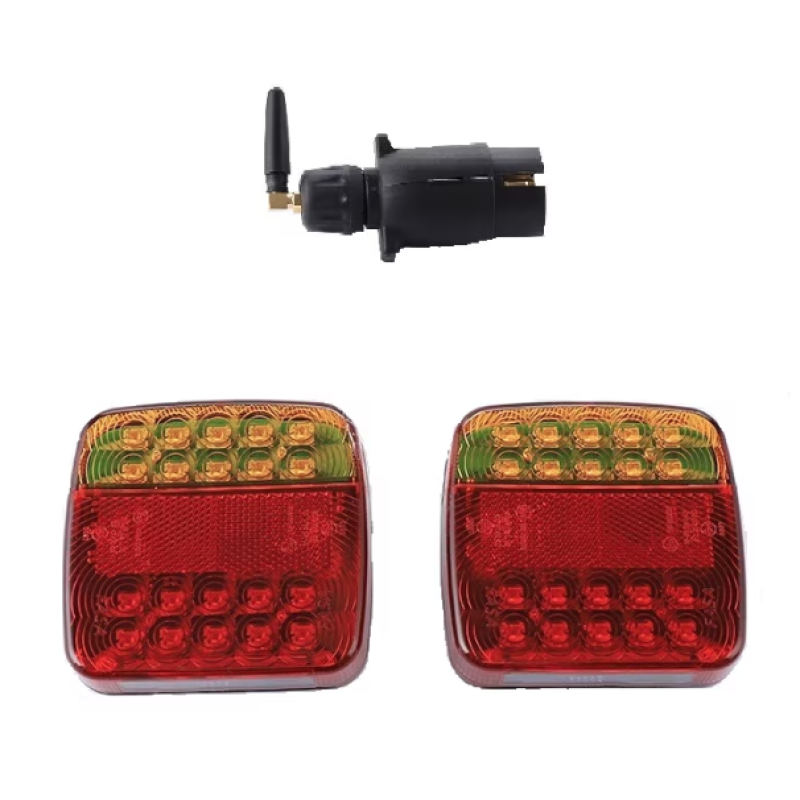 Set 2 lampi spate Led magnetice pentru remorca 12/24V Wireless fara fir