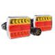Set 2 lampi spate LED magnetice pentru remorca 12V cu cablu