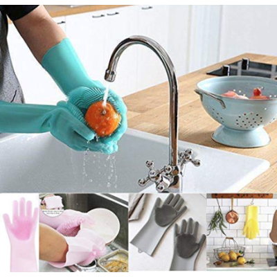 Set 2 manusi profesionale din silicon pentru spatal vase