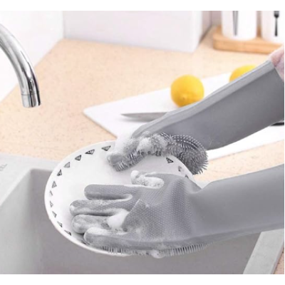 Set 2 manusi profesionale din silicon pentru spatal vase