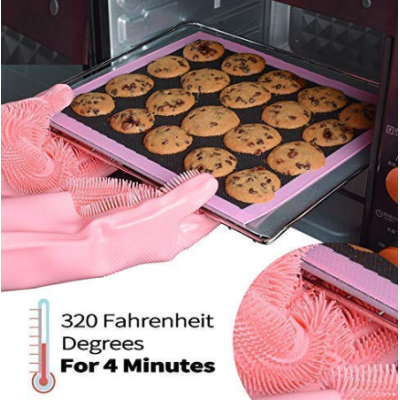 Set 2 manusi profesionale din silicon pentru spatal vase