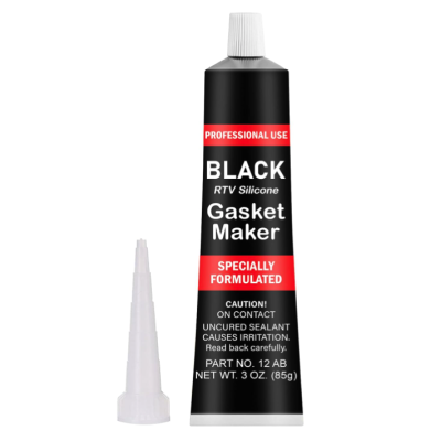 Set 2 Mastic silicon negru pentru garnituri