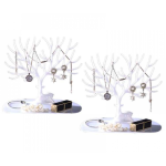 Set 2 Organizatoare de bijuterii cu tavita  tip copacel