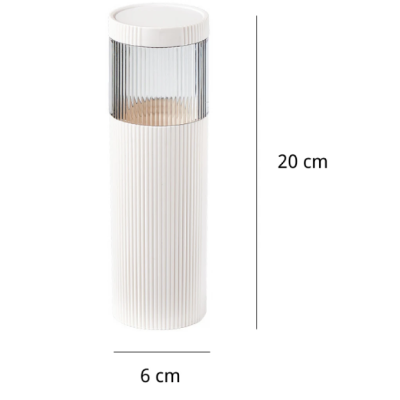 Set 2 pahare pentru pasta/periuta de dinti 20 x 6 cm