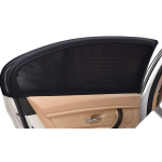 Set 2 Parasolar auto elastic din plasa negru