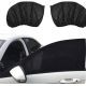Set 2 Parasolar auto elastic din plasa negru