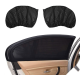 Set 2 Parasolar auto elastic din plasa negru