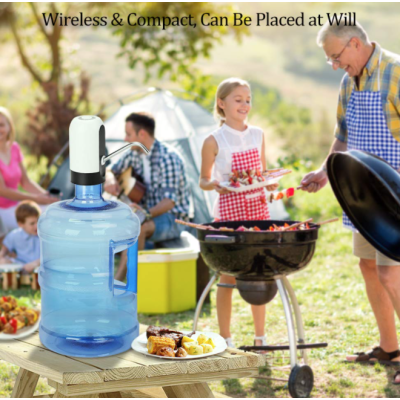 Set 2 Pompa electrica cu incarcare USB pentru bidoane apa