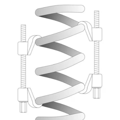 Set 2 Prese pentru demontare arcuri suspensie auto lungime 380mm