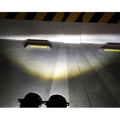 Set 2 proiectoare ceata cu DRL Angel Eyes 89 milimetri 3.5” cu 3 functii alb cu semnal galben