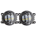 Set 2 proiectoare ceata LED Dacia Renault Nissan lumina alb + galben