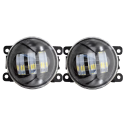 Set 2 proiectoare ceata LED Dacia Renault Nissan lumina alb + galben
