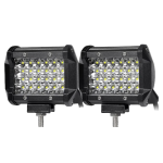 Set 2 Proiector LED Auto Off Road 24 LED-uri 72W Dreptunghiular