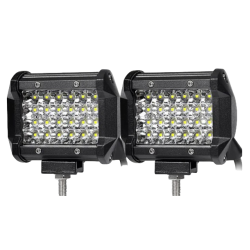 Set 2 Proiector LED Auto Off Road 24 LED-uri 72W Dreptunghiular