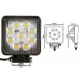 Set 2 Proiector Led Offroad  9 Led 27W Patrat Auto