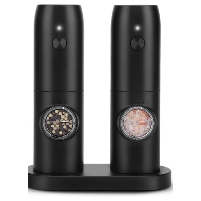 Set 2 rasnite electrice sare piper sau alte condimente cu incarcare USB