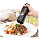 Set 2 rasnite Electrice Sare si Piper cu Stand incarcare USB