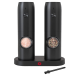 Set 2 rasnite electrice sare si piper stand incarcare USB