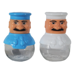 Set 2 solnite pentru sare si piper in forma de bucatar