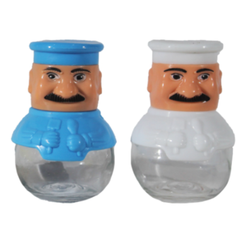 Set 2 solnite pentru sare si piper in forma de bucatar