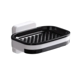 Set 2 Suporti de perete pentru sapun cu fixare prin lipire