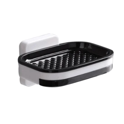 Set 2 Suporti de perete pentru sapun cu fixare prin lipire