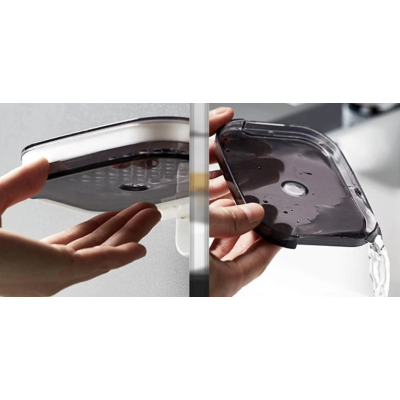 Set 2 Suporti de perete pentru sapun cu fixare prin lipire