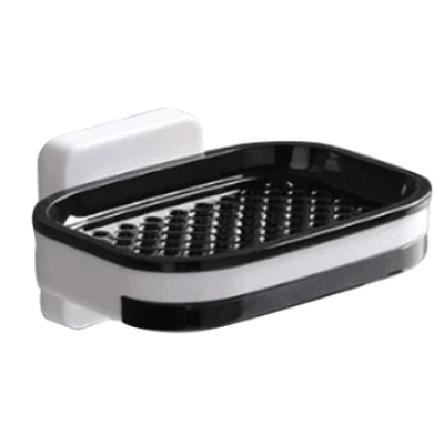 Set 2 Suporti de perete pentru sapun cu fixare prin lipire