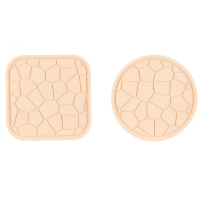 Set 2 suporturi de cauciuc pentru cratite 18 cm BEJ