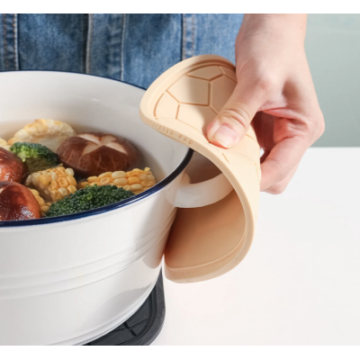 Set 2 suporturi de cauciuc pentru cratite 18 cm BEJ