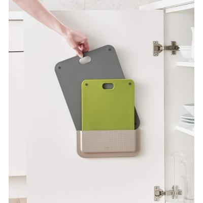 Set 2 tocatoare din plastic cu suport de perete